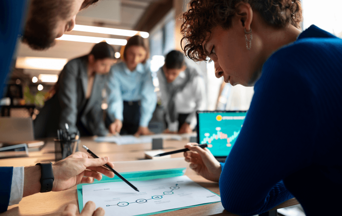 Office workers background