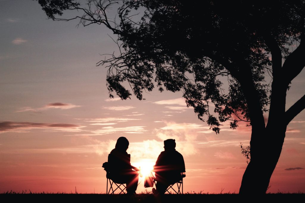 ESOP retirees enjoying a sunset